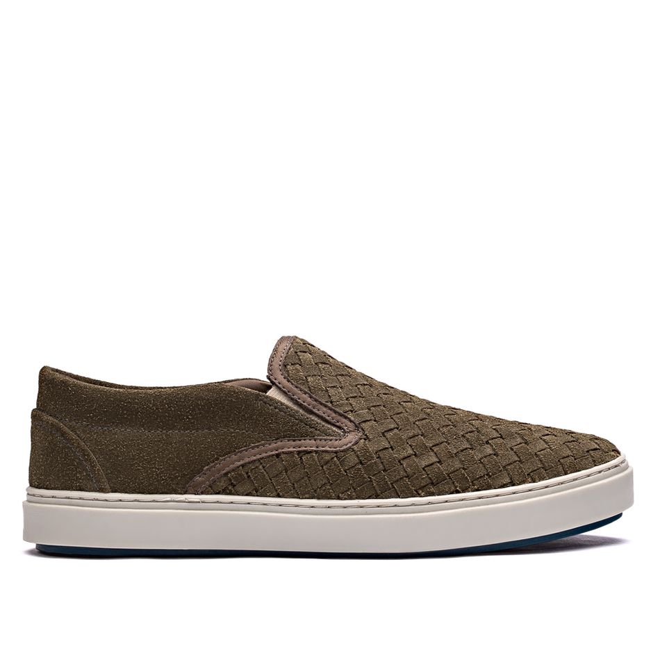 Sapatênis Em Couro Slip On - fascar